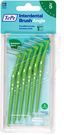 TePe Interdentalbürsten Angle grün, 0.8 mm, 6 Stück
