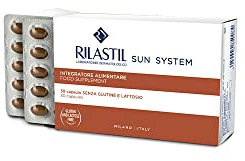 Rilastil Sun System Integratore Alimentare, Integratori con Vitamine, Tirosina e Selenio, Confezione da 30 capsule