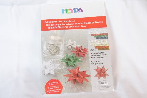 HEYDA Bandes de papier origami pour étoiles de l'avent