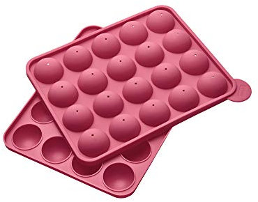 Lurch 83027 FlexiForm Cake Pops 20 aumentos, Silicona, Rosa, 20,3 x 24 x 4,5 cm