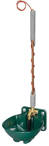 Lister Heizbares Tränkebecken SB 22 H RBH mit Rohrbegleitheizung 24 Volt / 54 Watt (Frostschutz bis ca. -20°C) - mit Pendelventil 24 Volt - Tränke Kuh Kühe Rinder Pferd Pferde Stall