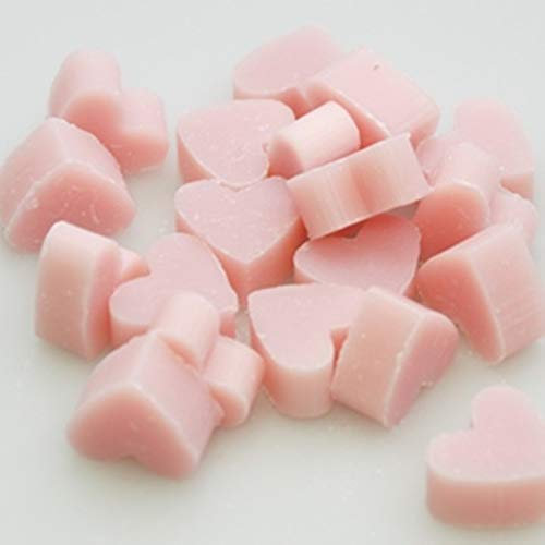 Florex Schafmilchseife rosa mini mini Herz 50 Stück Magnolie Seife im Organzasäckchen Gastgeschenk