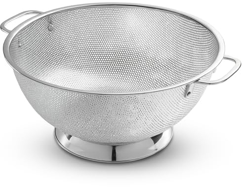 Bellemain Micro-Perforated Stainless Steel 5-Quart Colander-Dishwasher Safe
