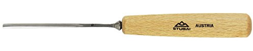 Stubai Stechbeitel lang poliert, Form 6, 4 mm, 550604