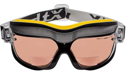 voltX GT DEFENDER Bifokale Belüftet Schutzbrille (BRAUN +1,0 Dioptrie)