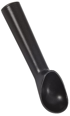 KitchenCraft Ice Cream Scoop, Non Stick Anti Freeze Scooper, Aluminium, Easy to Wash, 18cm (7''), Black