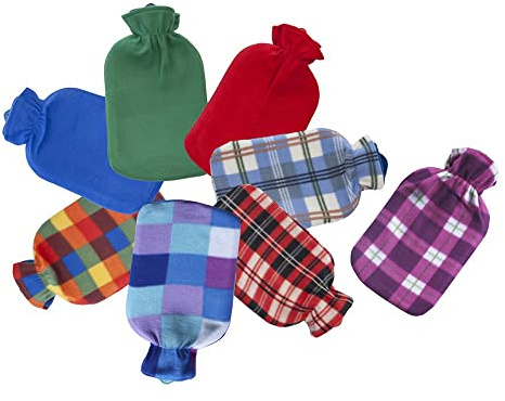 Dintex M263071 - Bolsa de agua caliente caucho forro polar 2 litros