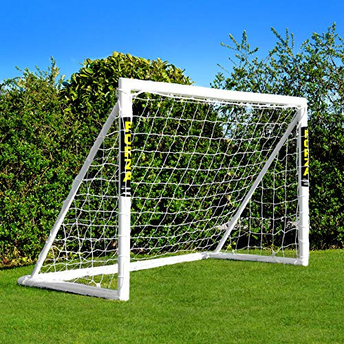 FORZA 1,8m x 1,2m Fußballtor | Allwetter-Fußballtore aus uPVC – Zielfolie, Fußball und Tragetasche optional – Perfekt zum Üben und Spielen! (Tor)