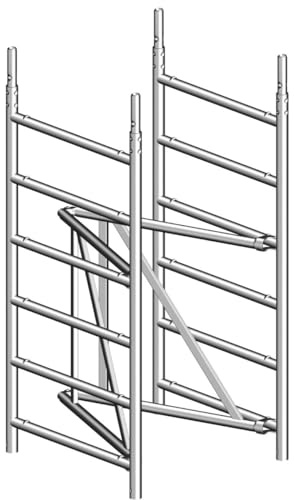 Layher Zifa 75 Grundgerüst Höhe 1,5 m