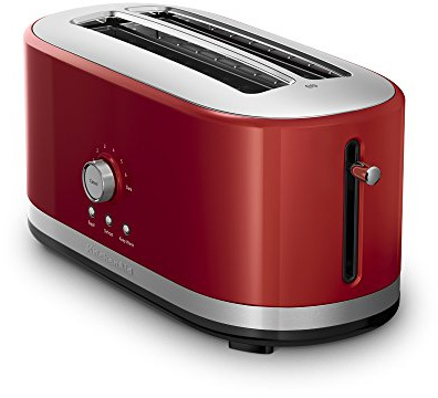 KitchenAid KMT4116ER 4 Slice Long Slot Toaster with High Lift Lever, Empire Red