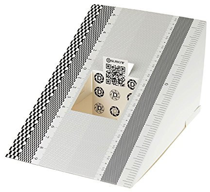 DSLRKIT Objektivkalibrierwerkzeug / Fokuskalibrierung, Ausrichtungslineal, zusammenklappbare Karte, 2 Stück