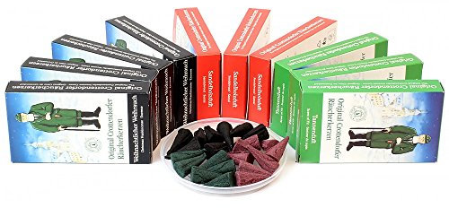 Original Crottendorfer Räucherkerzen - 10x24 Sparpack - Weihrauch Sandelholz Tannenduft Erzgebirge