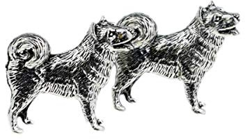 Gtr X2TSBCD16 Boutons de manchette en étain Husky de fabrication anglaise dans une boîte en similicuir, taille unique, Alliage plomb-étain