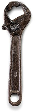 Donkey Products Flaschenöffner „Karl-Heinz“ – lustiger Rollgabelschlüssel aus Eisen, ca. 17 x 6,5 x 0,5 cm, Feierabend-Kollektion, originelles Geschenk für Handwerker & Bierliebhaber, 200517