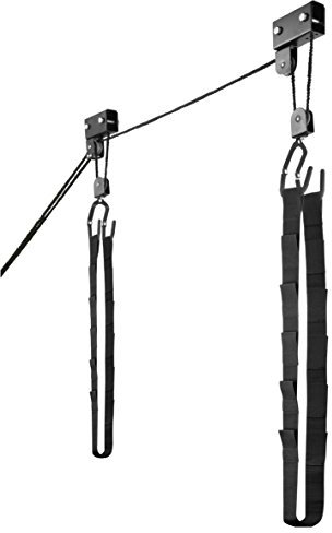 RAD Sportz Kayak Hoist Quality Garage Storage Canoe Lift with 125 lb Capacity Even Works as Ladder Lift Premium Quality,Black