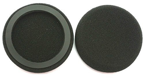 Sqrmekoko ricambio padiglione auricolare per cuffie Sennheiser PX90, AKG K420, K420P, K402 K403, K412, in finta pelle nera morbida e resistente, 2 pezzi