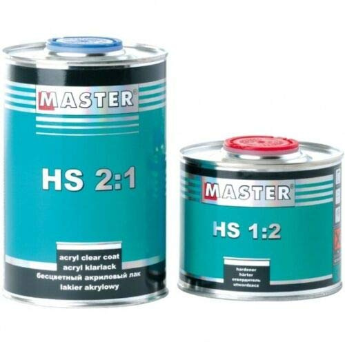 Troton Master 2K HS Acryl Klarlack Lack Autolack Kratzfest 2:1 1L + Härter Fast Kurz 1:2 0.5L Schnell