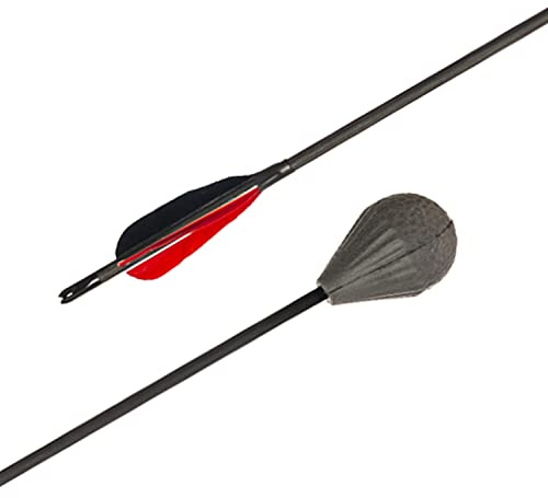 by Beier Germany LARP Pfeil Night Flame, 3X einfarbige Federn