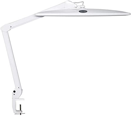 MAUL Lampe LED MAULwork | Lampe de travail professionnelle | LED dimmable | Lampe à pince LED avec 6500 K et 2248 Lm | Luminaire pour le bureau, l'atelier et le laboratoire | Blanc