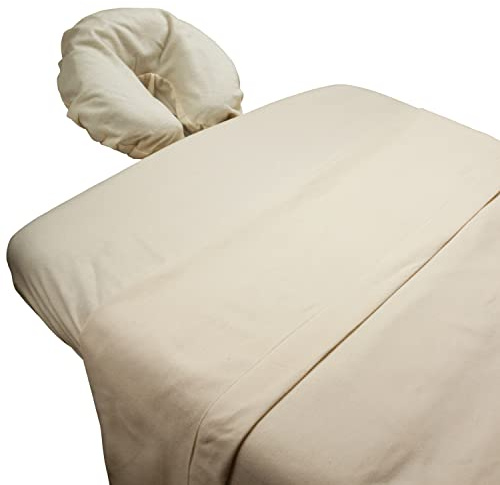 Body Linen Massage Table 100% Organic Cotton Flannel Sheet Sets Made with Gentle, Chemical-Free and Eco-Friendly Organic Cotton - Extra Soft and Cozy - 1 Pack