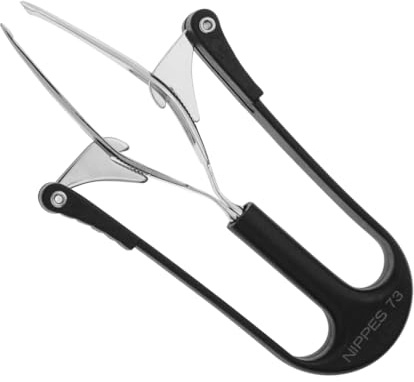 Nippes Solingen Automatische Pinzette | Vernickelter Stahl | Schwarz | 10 cm Länge | Zum Zupfen der Augenbrauen | Haarentfernung | Made in Germany