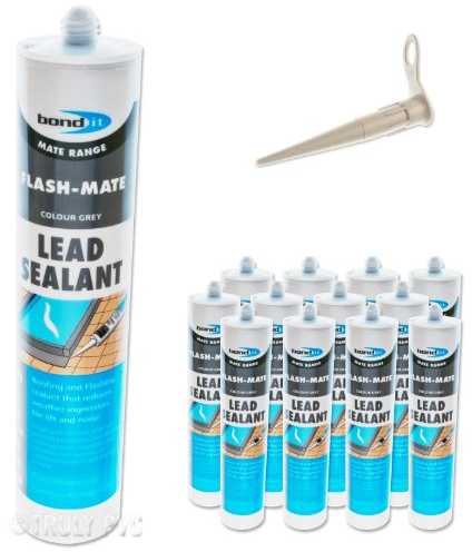 Bond-It BDLEAD Flash-Mate Lead Sealant (12 Pack) - Grey