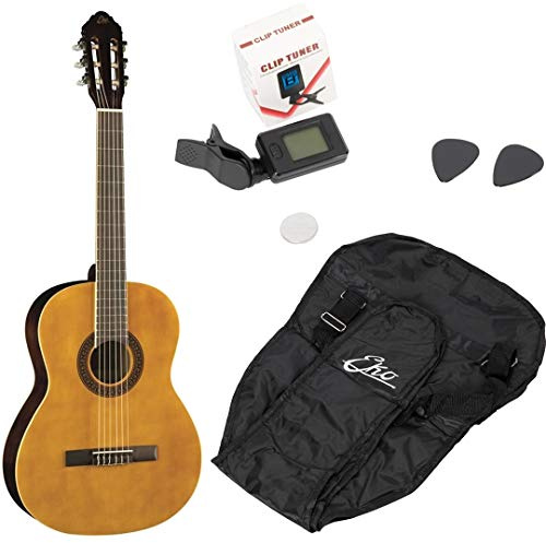 Eko GUITARS - CS-10 PACK, Chitarra Classica CS10 nella versione Pack con Accordatore, Plettri e Custodia