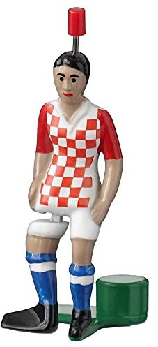 TIPP-KICK Croatia Star-Kicker I Original Football Player Figures for Kids and Adults I Suitable for all Table Football Games I Red/White Jersey