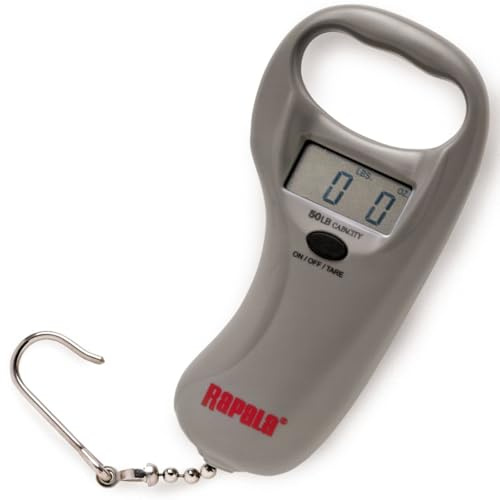 Rapala - Digital Sportsman Digital Våg - Fiske Tillbehör för Fisk Vägning - Maxvikt 25 km - Lättläst Display - KG och lb Display - Lång livslängd - Krokar i rostfritt stål