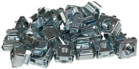 RackGold® Zinc 10-32 Snap-in Cage Nuts 25 Pack - USA Made