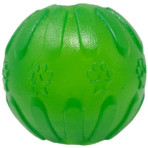 Starmark Treat Dispensing Chew Ball Tough Dog Toy, Medium/Large for Large Breeds
