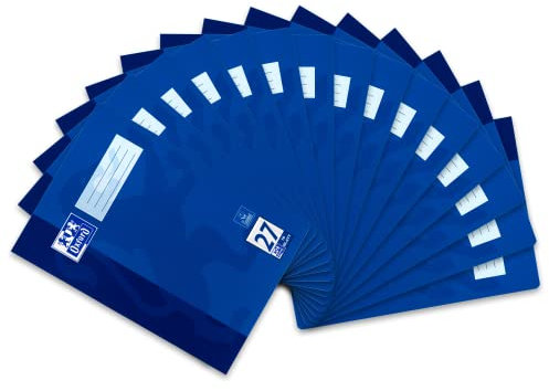 Oxford Schulheft A4, 16 Blatt, Lineatur 27, liniert, 15 Stück