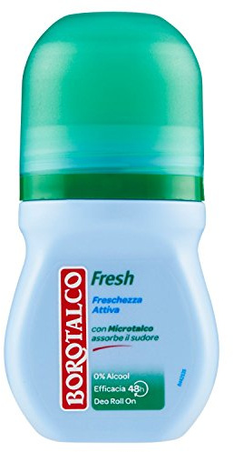 Borotalco - Fresh, Deo Roll-on, aktive Frische, mit Microtalk absorbiert Schweiß - 50 ml
