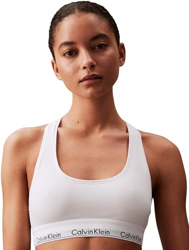 Calvin Klein dam bralette Unlined Bralette 0000f3785e, Vit, L