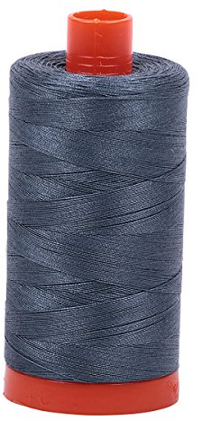 Aurifil Mako bomullstråd solid 50wt 1422yds mellangrå