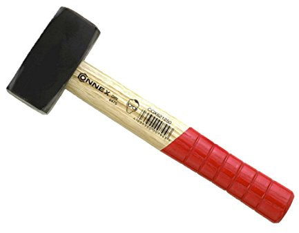 Connex COX621250 Fäustel mit geschweiftem Eschenholzstiel, 1250 g