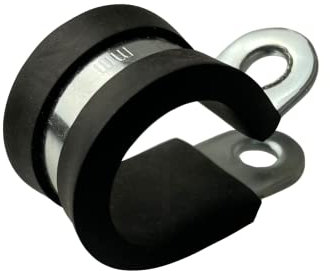 Collier de Serrage Tuyau Doublure Caoutchouc P Clips Durite Acier Inoxydable - Qualité Premium x 5, 22mm