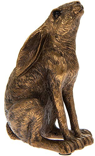 The Leonardo Collection Reflections Bronzeierter Gazing Hase