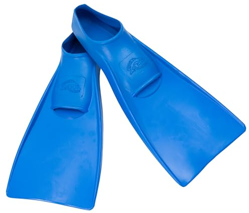 Flipper SwimSafe 1111 - aletas de natación para niños y bebés, de color azul, talla 24 - 26, de caucho natural, como ayuda para nadar