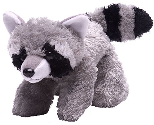 Wild Republic Raccoon Plush, Stuffed Animal, Plush Toy, Gifts for Kids, Hug’Ems 7 Inches