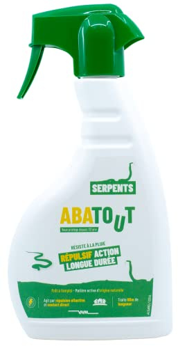 ABATOUT - Répulsif Serpents - Action Longue durée - 500 ML | Formule d'origine naturelle - sans danger pour les animaux - idéal pour protéger les espaces extérieurs