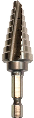Makita 711493-A High Speed Steel Step Drill Bit, 1/4-to-3/4-Inch
