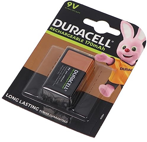Duracell Batterie rechargeable 6HR61, 9V 170mAh, en blister - carton de 10 pieces