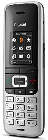 Gigaset S850HX - DECT-Mobilteil mit Ladeschale – Schnurloses Telefon für Router und DECT-Basis - Fritzbox-kompatibel - mit Headsetanschluss und Freisprechfunktion, platin-schwarz