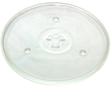 Spares4appliances Glass Plate for Microwave Ovens - Replacement 270mm Transparent Round Glass Turntable Plaque for Kitchen