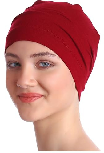 Deresina Headwear Unisex Nachtmütze für Chemo – Weiche Bambus Kopfbedeckung bei Haarausfall, Alopezie, Leichte Beanie am Tag und in der Nacht (Kastanienbraun - Einheitsgröße)