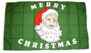Flagge Fahne Weihnachtsmann Merry Christmas 90 x 150 cm FLAGGENMAE®