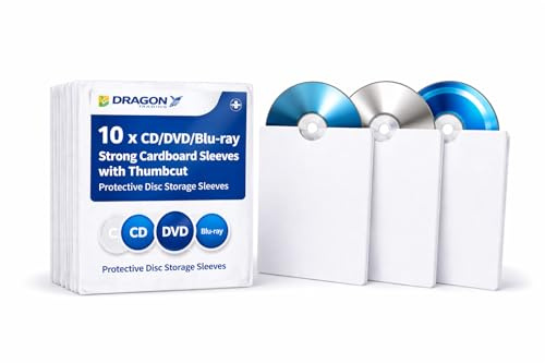 10 x CD DVD in cartone rigido da micron Dragon Trading®