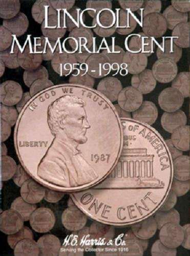 H.E. Harris Lincoln Memorial Cent#1 Coin Folder 1959-1998