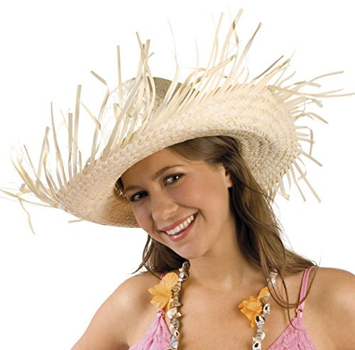 BOLAND BV Caribbean Cowboy Straw Hat, Frayed, Light